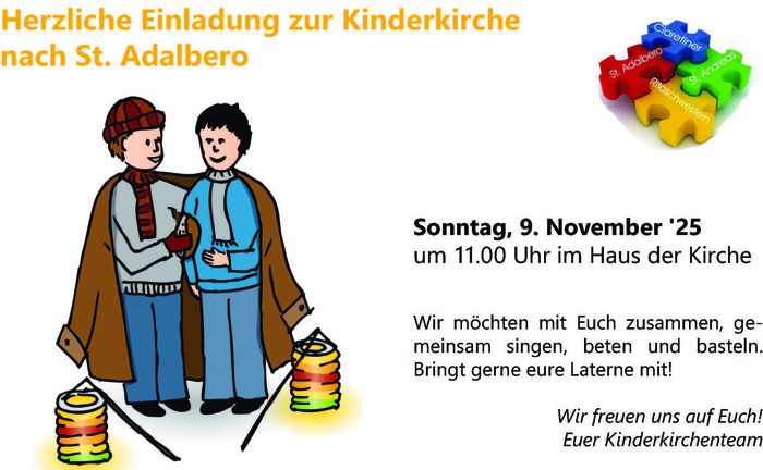 Einladung zur Kinderkirche nach St. Adalbero